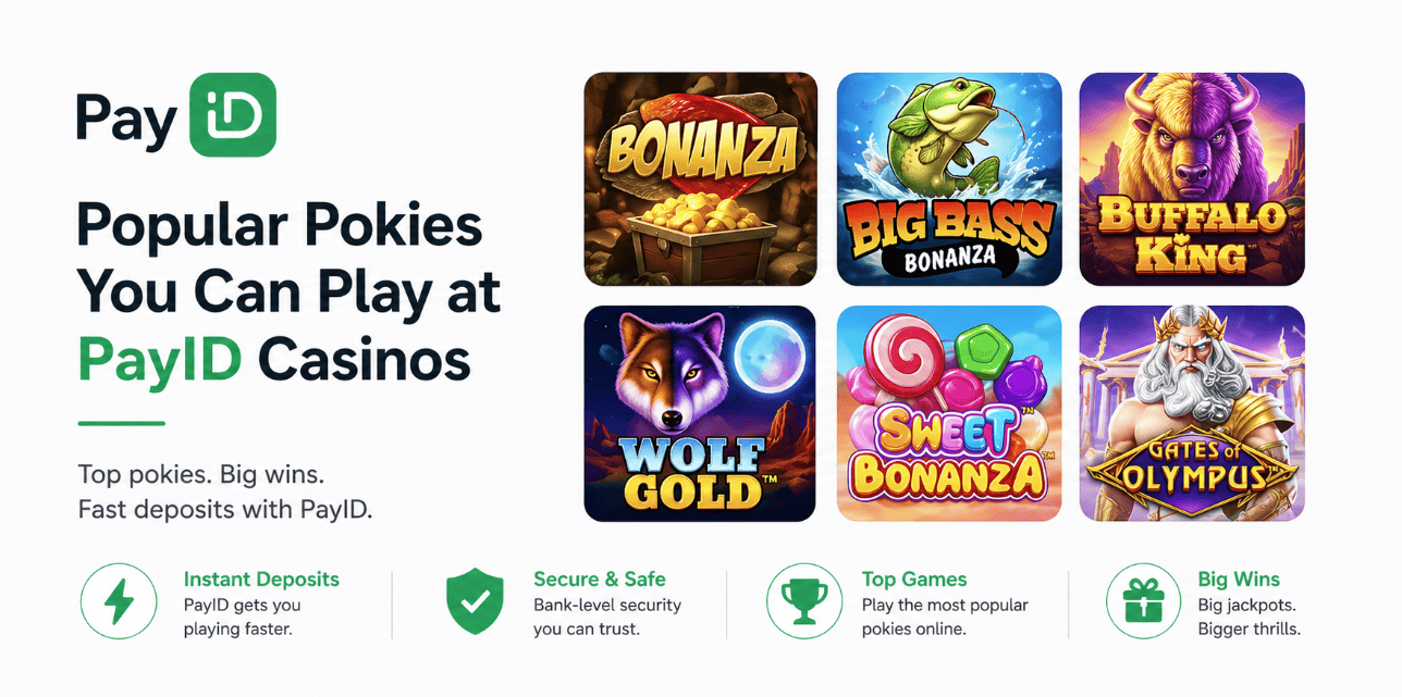 Popular online pokies at PayID casinos
